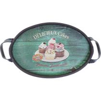 Bandeja Média Oval material sintético Délicieux Cakes 45cm