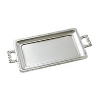 Bandeja Média Retangular Com Alças para Servir Café da Manhã Inox Bandeja Média Retangular Com Alças para Servir Café da Manhã Inox