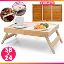 Bandeja Mesa De Cafe Com Pezinhos Para Café Da Manhã na Cama e Sofá