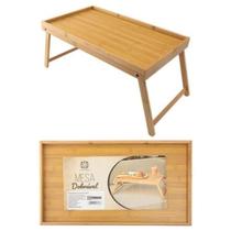 Bandeja Mesa De Café Na Cama Servir Dobrável Bambu Notebook