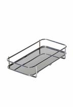 Bandeja Metal com Espelho Lavabo Banheiro Decorativa C/ Pés