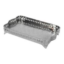 Bandeja Metal Retangular Classica Finos Detalhes Luxo Bandeja Metal Retangular Classica Finos Detalhes Luxo
