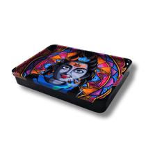 Bandeja Metal Sadhu Lata Box 24x14cm Estampa Shiva