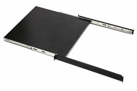 Bandeja Movel Deslizante Padrão 19 1u X 500mm Para Rack Ventilada Preta Max Eletron