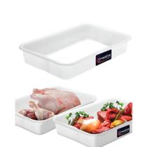 Bandeja Multiuso 10litros Organizador Resistente Grande Carne Açougue Camera Fria Peixe Salgado