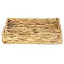 Bandeja Multiuso Fibra Natural Seagrass C/ Alça 30X20X6 CM