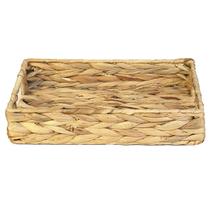 Bandeja Multiuso Fibra Natural Seagrass com Alça 30x20x6 cm