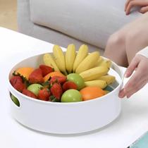 Bandeja Multiuso Giratória Redonda Organizadora- Branca Bandeja Multiuso Giratória Redonda Organizadora- Branca