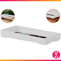 Bandeja Multiuso Organizadora Plástica 17 x 8,3 x 2,3 cm Bandeja Multiuso Organizadora Plástica 17 x 8,3 x 2,3 cm