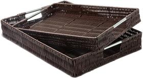 Bandeja Multiuso para café e Organizadora Retangular 2 peças Bandeja Multiuso para café e Organizadora Retangular 2 peças