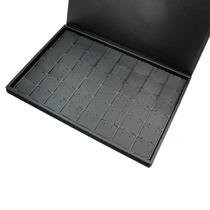Bandeja Napa com Tampa para 48 Pares de Brinco - Grande Bandeja Napa com Tampa para 48 Pares de Brinco - Grande