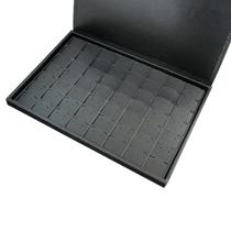Bandeja Napa com Tampa para 56 Pares de Brinco - Grande Bandeja Napa com Tampa para 56 Pares de Brinco - Grande