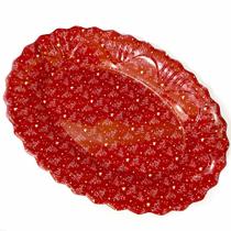 Bandeja Natalina Decorada Oval 40cm Bandeja Natalina Decorada Oval 40cm