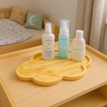 Bandeja Nuvem Kit Higiene Bebê Decorativo Quarto Festa Decoração
