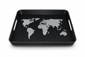 Bandeja One World Mapa Mundi 23cm x 16,5cm