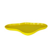 Bandeja Orgânica Amarelo 25cm Un - Sóboleiras