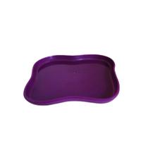 Bandeja Orgânica Roxo 18cm Un - Sóboleiras
