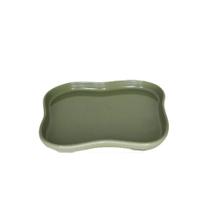 Bandeja Orgânica Verde Eucalipto 18cm Un - Sóboleiras