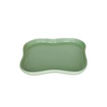 Bandeja Orgânica Verde Menta 18cm Un - Sóboleiras