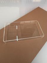 Bandeja Organizador Multiuso Acrílico Lavabo Maquiagem Luxo 26x14cm Bandeja Organizador Multiuso Acrílico Lavabo Maquiagem Luxo 26x14cm