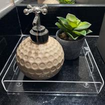 Bandeja Organizadora Acrílico Cristal - Penteadeira, Banheiro, Perfume, Bar 18x18 Bandeja Organizadora Acrílico Cristal - Penteadeira, Banheiro, Perfume, Bar 18x18