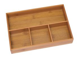 Bandeja organizadora de bambu Caddy Lipper International 824 30x20x4 cm