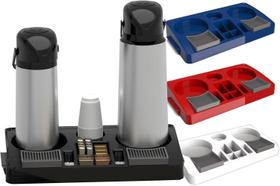 Bandeja Organizadora De Bancada Para 2 Garrafas Servire II Café Empresa Unitermi CorPreto