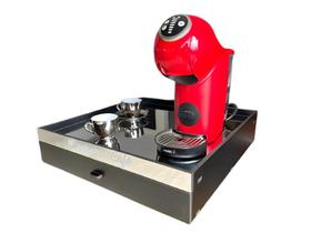 Bandeja Organizadora de Cápsulas 45x45 Vidro Espelhado