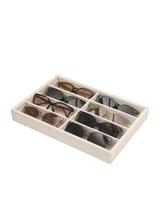 Bandeja organizadora de óculos de sol Coward Beige Velvet 8 Grids