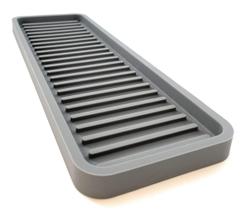 Bandeja organizadora de pia de cozinha de silicone Happitasa Grey 30x10cm