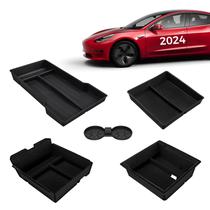 Bandeja organizadora do console central KYX para Tesla Model 3 2024