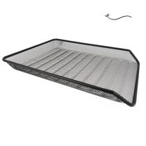 Bandeja organizadora multiuso de mesa de escritório preta Bandeja organizadora multiuso de mesa de escritório preta