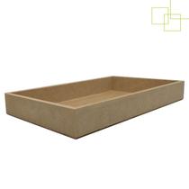 Bandeja Organizadora Objetos Lavabo em MDF Cru 25x15x3 Porta Kit Higiene