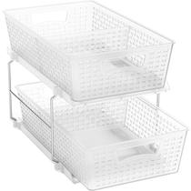 Bandeja Organizadora para Banheiro Simples Houseware 2 Andares Deslizante Bandeja Organizadora para Banheiro Simples Houseware 2 Andares Deslizante