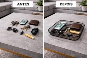 Bandeja Organizadora Porta Treco Para Chaves Carteira Relógio Moedas Design Moderno