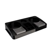 Bandeja Organizadora Portátil Preta Servi II Chá Café Leite