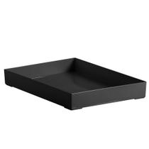 Bandeja Organizadora Preta de Plástico Paramount 34,5cm