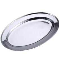 Bandeja Oval Bene Casa 25Cm Aço Inox