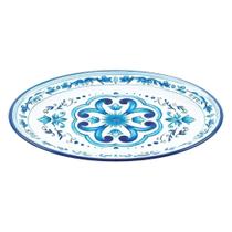 Bandeja Oval Blues em Melamina 35,5x25,5 cm Guzzini