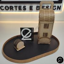 Bandeja Oval c/ flexível fundo preto 41x61cm Bandeja Oval c/ flexível fundo preto 41x61cm