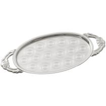 Bandeja Oval com alças Bolinhas - Pantheon Cód: 099B