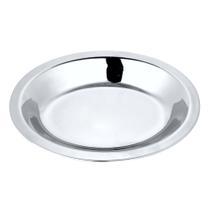 Bandeja Oval de Comida Petisco em Inox Resistente 29cm