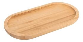 Bandeja Oval Ecokitchen, Ideal Para Servir Petiscos, Cafés e Lanches, Produzido em Bambu, Resistente, Durável, Utensílio Multiuso (24cm) Bandeja Oval Ecokitchen, Ideal Para Servir Petiscos, Cafés e Lanches, Produzido em Bambu, Resistente, Durável, Utensílio Multiuso (24cm)