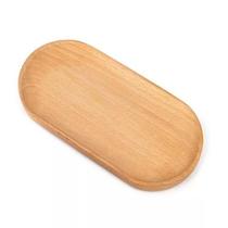 Bandeja oval em madeira de faia L18xP10xA1,5cm