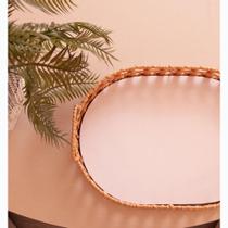 Bandeja Oval Trançarte 30cm x 22cm x 5cm Plástico Wolff