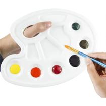 Bandeja Paleta Gode De Plastico Oval Para Pintura Com 10 Divisorias 23x17cm Bandeja Paleta Gode De Plastico Oval Para Pintura Com 10 Divisorias 23x17cm