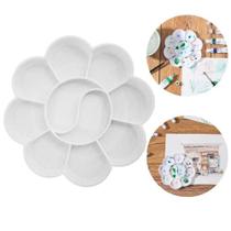 Bandeja Paleta Godê Flor Para Pintura com 10 Divisórias Bandeja Paleta Godê Flor Para Pintura com 10 Divisórias