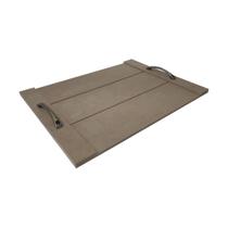 Bandeja Palete Retangular Riscada com Alça 30x24 Mdf 4mm Madeira