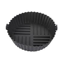 Bandeja Panela Forma Cesta De Silicone Para Airfryer 20,5cm