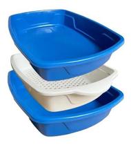 Bandeja Para Areia De Gato Com Peneira - Banheiro Higiênico Bandeja Para Areia De Gato Com Peneira - Banheiro Higiênico